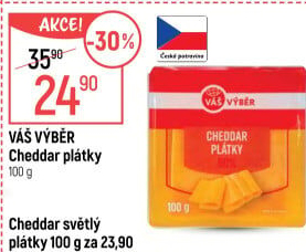 Sýr Cheddar Váš Výběr