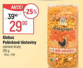Těstoviny vaječné Globus