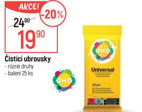 Ubrousky čisticí OHO