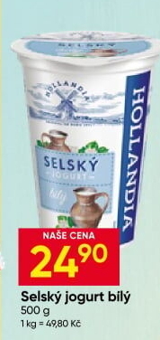Bílý jogurt selský Hollandia