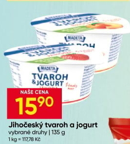 Dezert tvaroh s jogurtem jihočeský Madeta