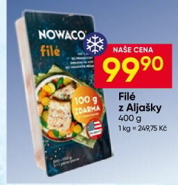 Filé z Aljašky mražené Nowaco