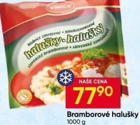 Halušky bramborové mražené Vinica