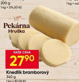 Knedlík bramborový Hruška