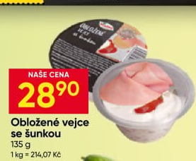 Obložené vejce se šunkou Hruška