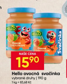 Přesnídávka Svačinka Hello