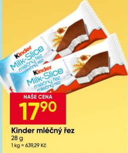 Řez mléčný Kinder