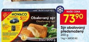 Sýr obalovaný mražený Nowaco