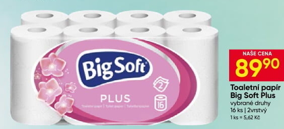 Toaletní papír 2vrstvý Big Soft