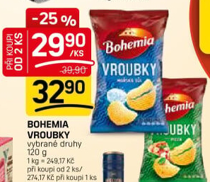 Chipsy Vroubky Bohemia Chips