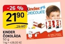 Čokoládky Kinder