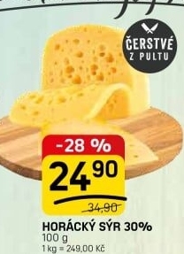 Horácký sýr 30%