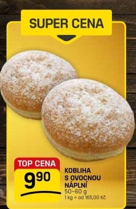 Kobliha s ovocnou náplní