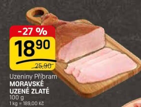 Moravské uzené zlatéPříbramská uzenina