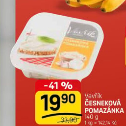 Pomazánka česneková Lahůdky Vavřík