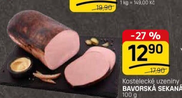Sekaná bavorskáKostelecké uzeniny