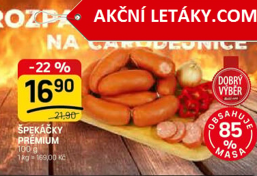 Špekáčky premium Dobrý Výběr