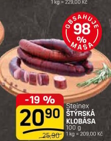 Štýrská klobása Steinex