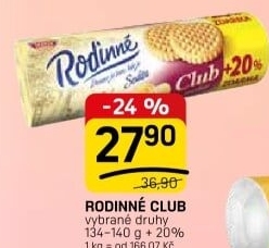 Sušenky Rodinné Club Sedita