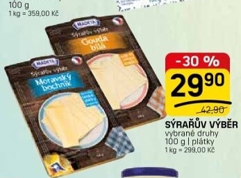 Sýr Sýrařův výběr Madeta