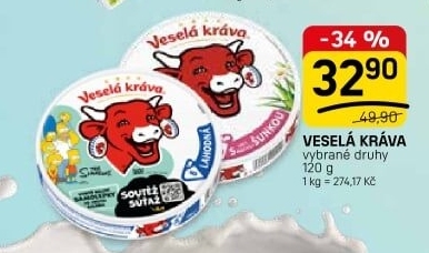 Sýr tavený Veselá kráva