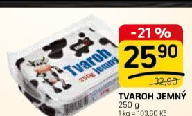 Tvaroh jemný Milkin