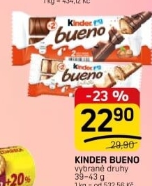 Tyčinka Bueno Kinder