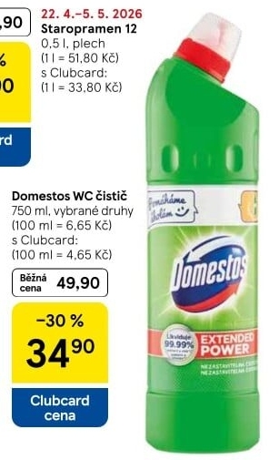 Čistič WC gelový Domestos