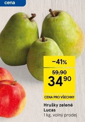 Hrušky zelené Lucasova