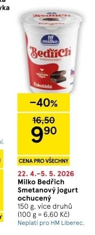 Jogurt Bedřich smetanový ochucený Milko
