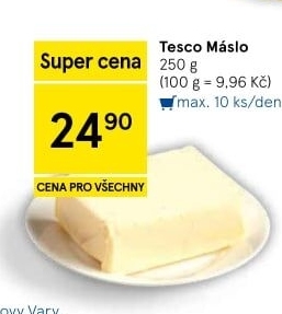 Máslo Tesco