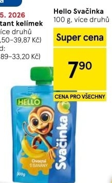 Ovocná kapsička Svačinka Hello