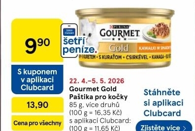 Paštika pro kočky Gold Gourmet Purina