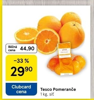 Pomeranče Tesco