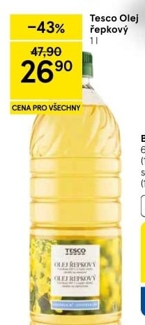Řepkový olej Tesco