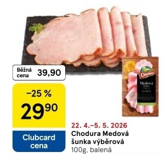 Šunka medová výběrová Beskydské uzeniny Chodura