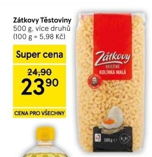 Těstoviny vaječné Zátkovy