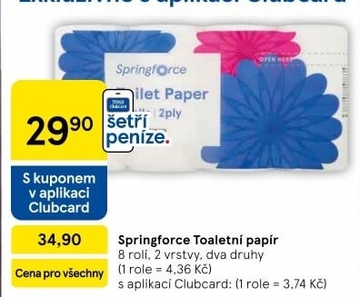 Toaletní papír 2vrstvý Springforce