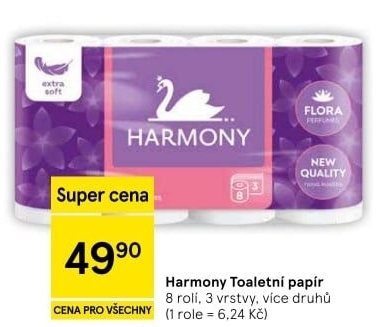 Toaletní papír 3vrstvý Harmony