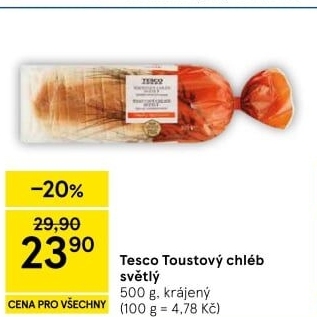 Toustový chléb Tesco