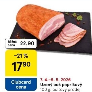 Uzený bok paprikový