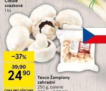 Žampiony zahradní Tesco