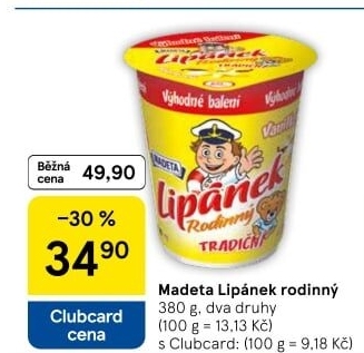 Dezert Lipánek Madeta