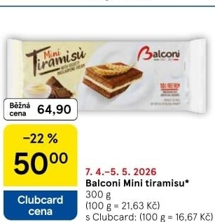Dezert mini Tiramisu Balconi