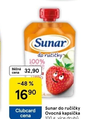 Kapsička do ručičky Ovocný příkrm Sunar