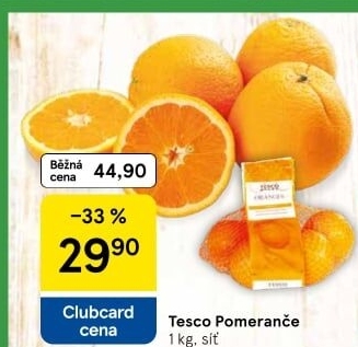 Pomeranče Tesco