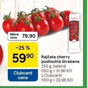 Rajčata cherry keříková Čerstvě utrženo