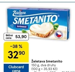 Sýr tavený Smetanito Želetava