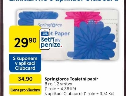 Toaletní papír 2vrstvý Springforce
