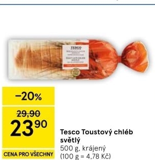 Toustový chléb Tesco